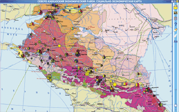 Интерактивные карты. География России. 9 класс. Географические регионы России. Европейская часть