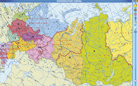 Интерактивные карты. География России. 9 класс. Географические регионы России. Урал. Азиатская часть