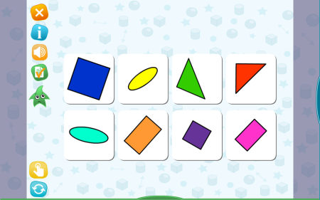 Готовимся к школе. Для интерактивных столов. Свойства и расположение предметов.