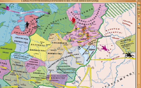 Интерактивные карты. История России с древнейших времен до конца XVIв. 6 класс