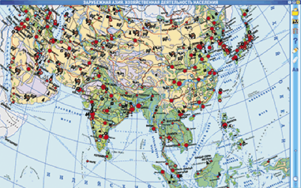 Интерактивные карты. География материков и океанов. 7 класс. Северные материки